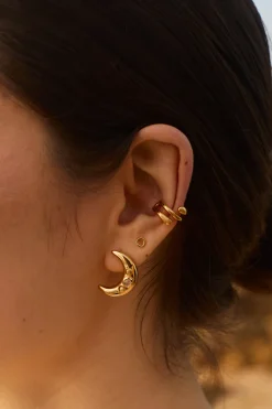 PENDIENTES MACCAM BAÑADOS EN ORO