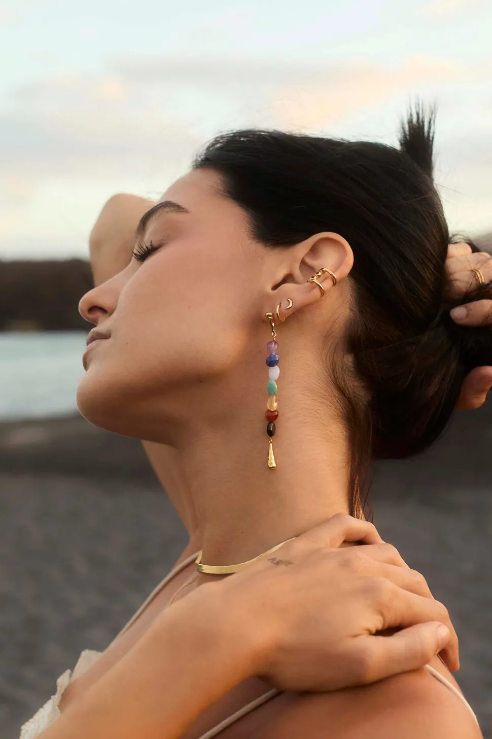 PENDIENTES NADIS BAÑADOS EN ORO