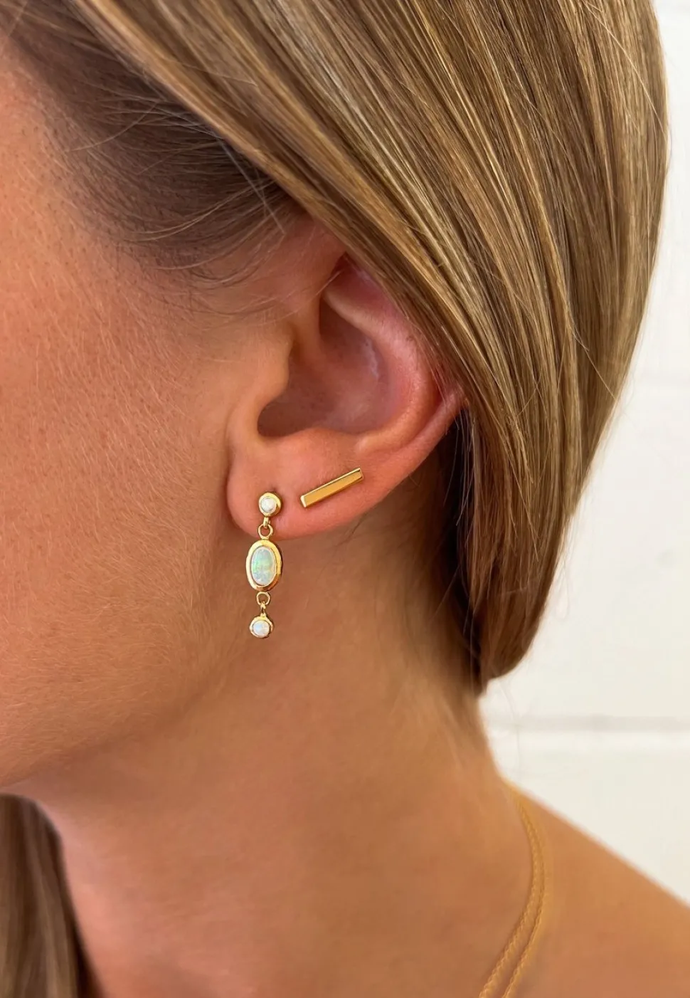 PENDIENTES NIRUT BAÑADOS EN ORO