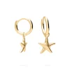 PENDIENTES PAVANA (12MM) BAÑADOS EN ORO