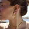 PENDIENTES PIGALANA BAÑADOS EN ORO