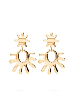 PENDIENTES PIGALANA BAÑADOS EN ORO
