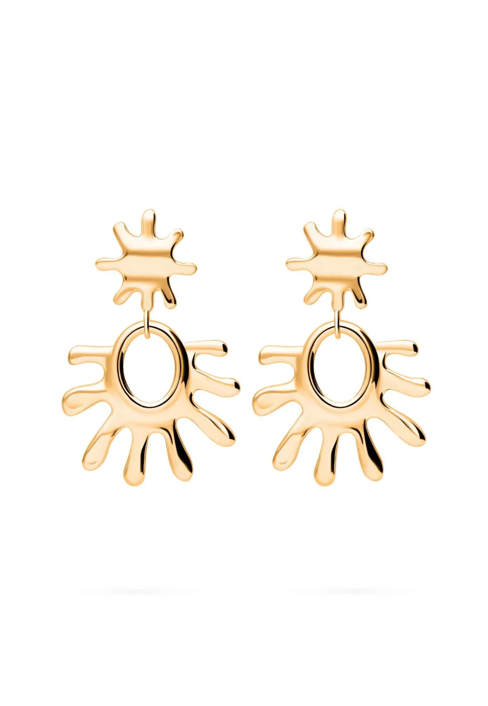 PENDIENTES PIGALANA BAÑADOS EN ORO
