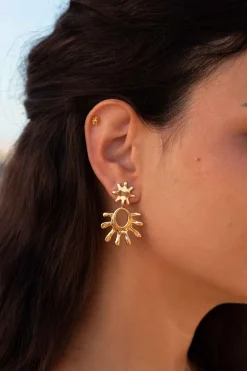 PENDIENTES PIGALANA BAÑADOS EN ORO