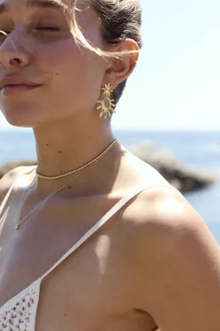 PENDIENTES PIGALANA BAÑADOS EN ORO