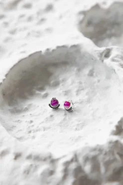 PENDIENTES RAGA AGATA FUCSIA