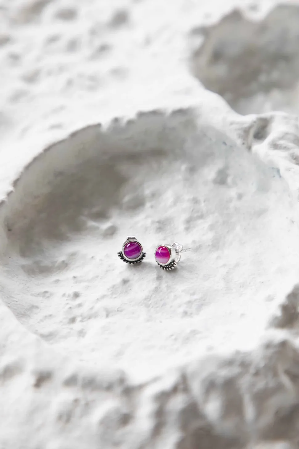 PENDIENTES RAGA AGATA FUCSIA