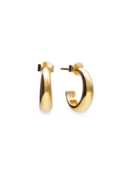PENDIENTES RAHASY (16MM) BAÑADOS EN ORO
