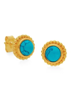 PENDIENTES RATNA BAÑADOS EN ORO