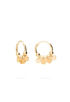 PENDIENTES REVA (14MM) BAÑADOS EN ORO