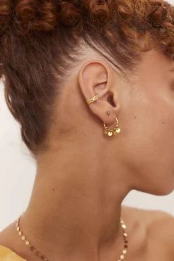 PENDIENTES REVA (14MM) BAÑADOS EN ORO