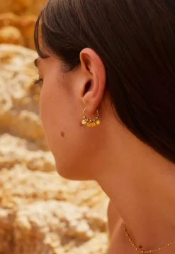 PENDIENTES REVA (14MM) BAÑADOS EN ORO