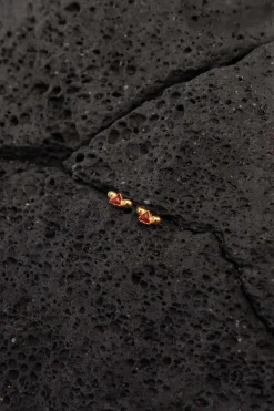 PENDIENTES SAITRAS BAÑADOS EN ORO