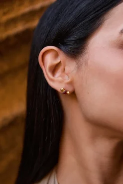 PENDIENTES SAITRAS BAÑADOS EN ORO