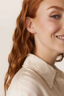 PENDIENTES SANSA BAÑADOS EN ORO
