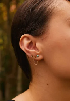 PENDIENTES SANSA BAÑADOS EN ORO