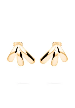 PENDIENTES TESARA BAÑADO EN ORO