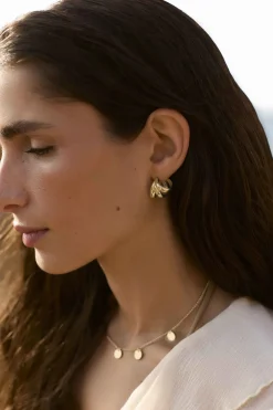 PENDIENTES TESARA BAÑADO EN ORO