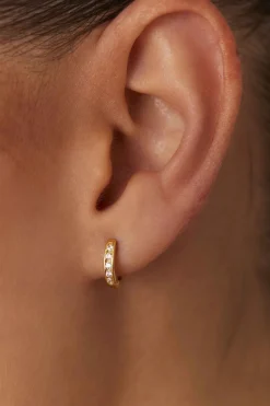PENDIENTES TIRU (10MM) BAÑADOS EN ORO