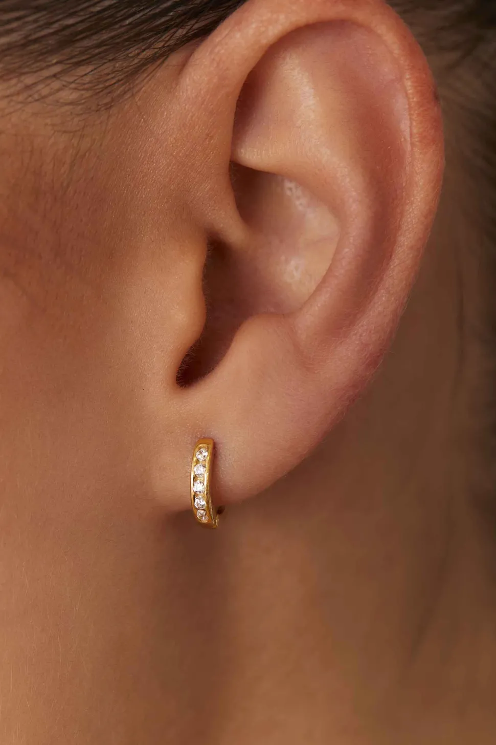 PENDIENTES TIRU (10MM) BAÑADOS EN ORO