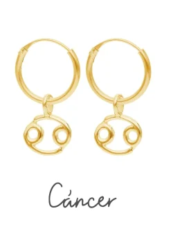 PENDIENTES ZODIACO (12MM) BAÑADOS EN ORO