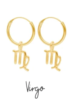 PENDIENTES ZODIACO (12MM) BAÑADOS EN ORO