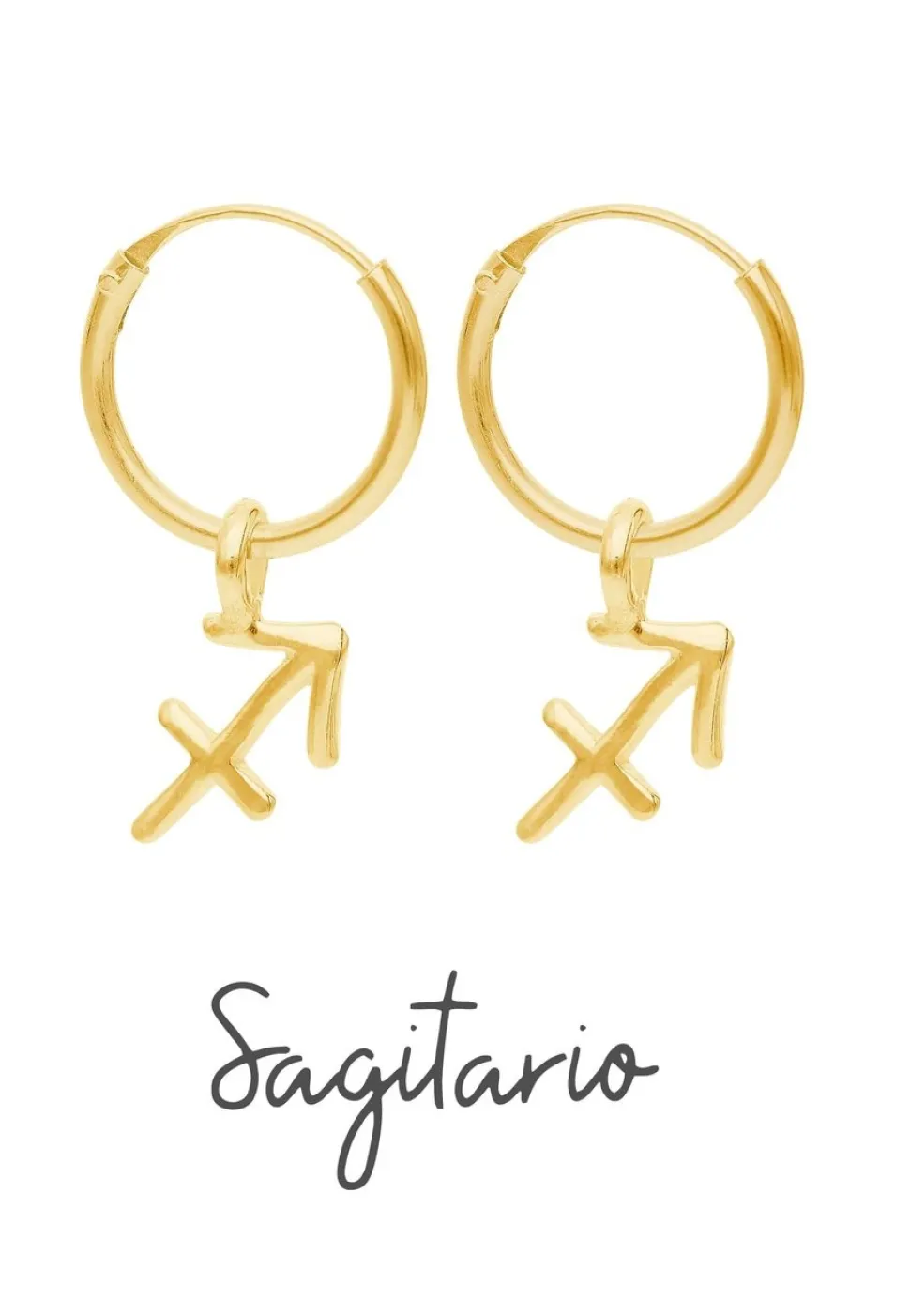 PENDIENTES ZODIACO (12MM) BAÑADOS EN ORO