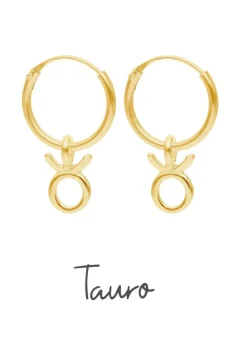 PENDIENTES ZODIACO (12MM) BAÑADOS EN ORO