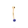 PIERCING BELEE LAPISLÁZULI BAÑADO EN ORO