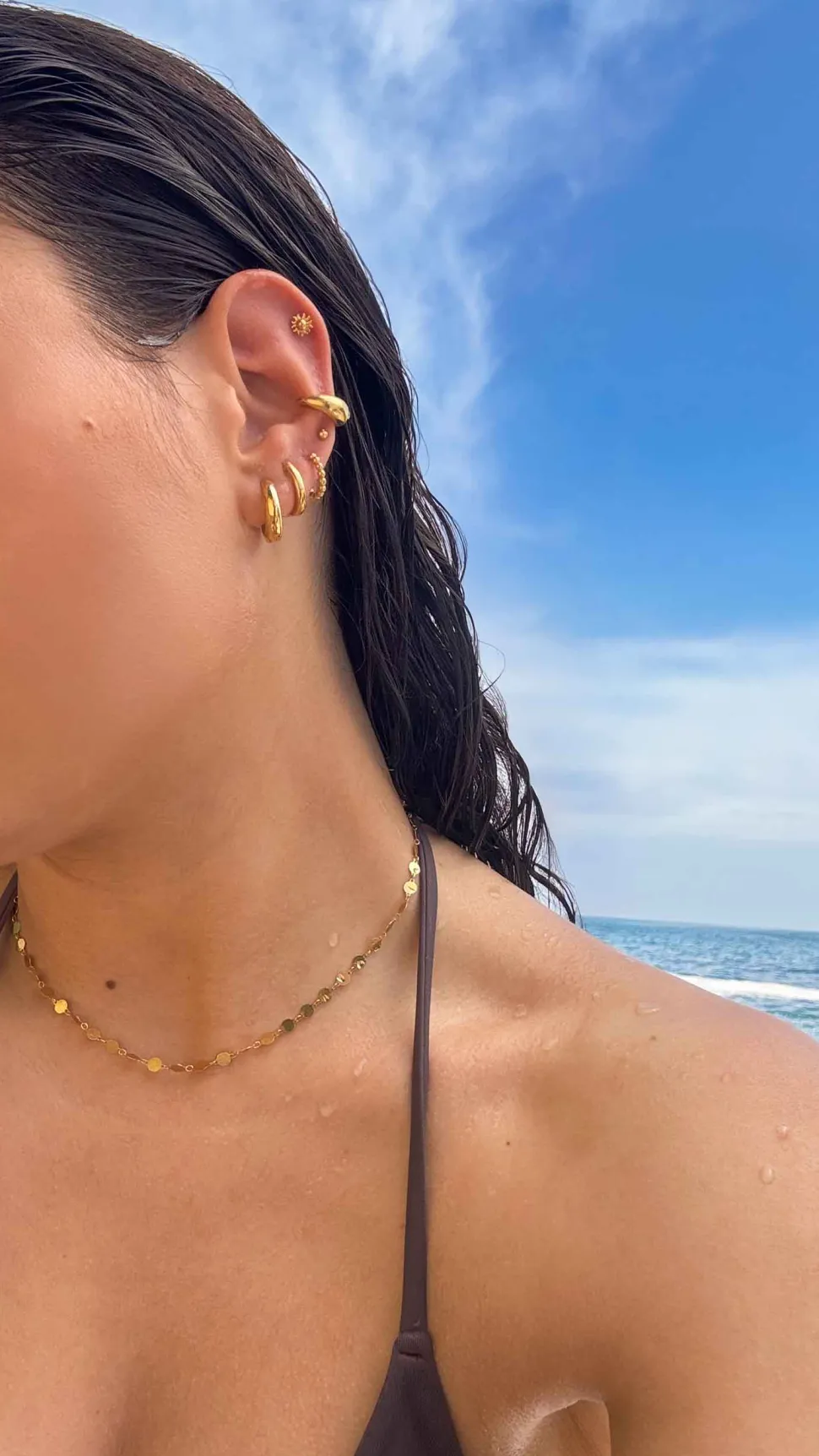 PIERCING GUMAEN BAÑADO EN ORO