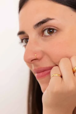 PIERCING KEMATE (8MM) BAÑADO EN ORO