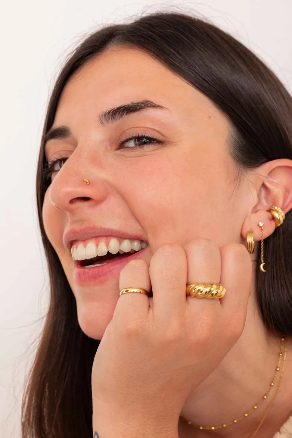 PIERCING LAGHU BAÑADO EN ORO