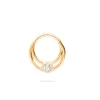 PIERCING TARON (12MM) BAÑADO EN ORO