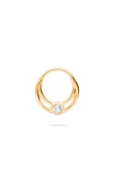 PIERCING TARON (12MM) BAÑADO EN ORO