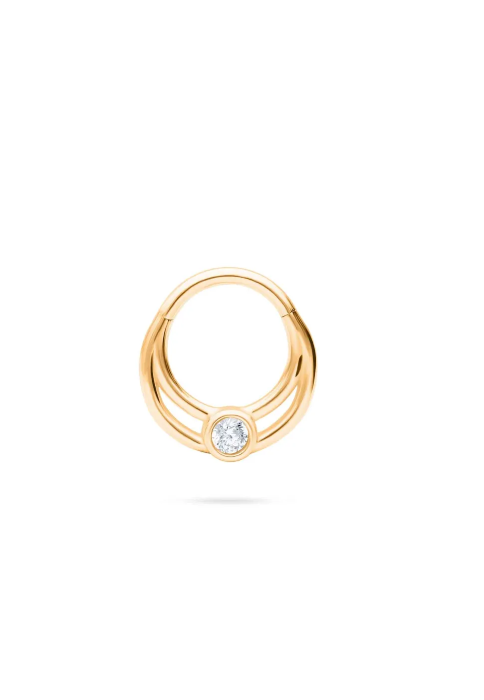 PIERCING TARON (12MM) BAÑADO EN ORO