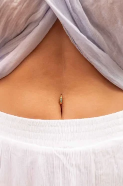 PIERCING TRIK BAÑADO EN ORO