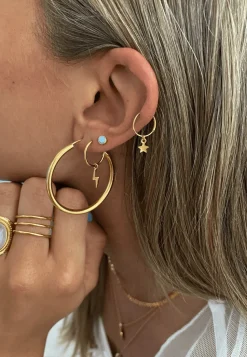 PIERCINGS SITARA (10MM) BAÑADOS EN ORO