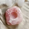 PORTAVELAS AHANKARA CUARZO ROSA