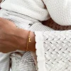 PULSERA ADAMYA LETRA BAÑADA EN ORO