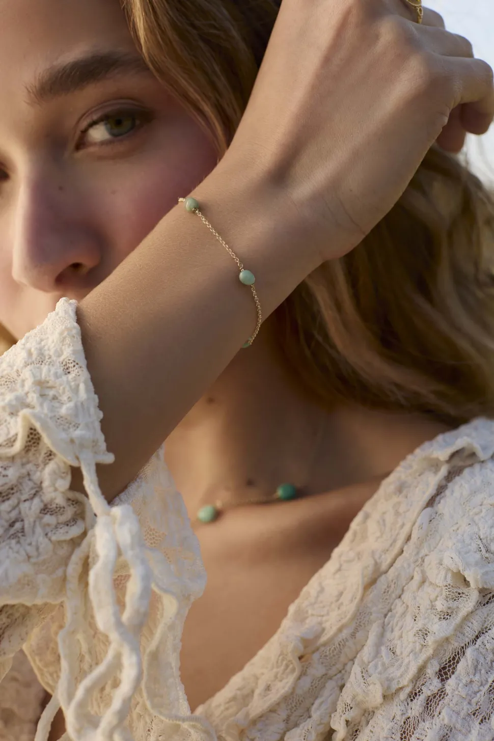 PULSERA AMISHI BAÑADA EN ORO