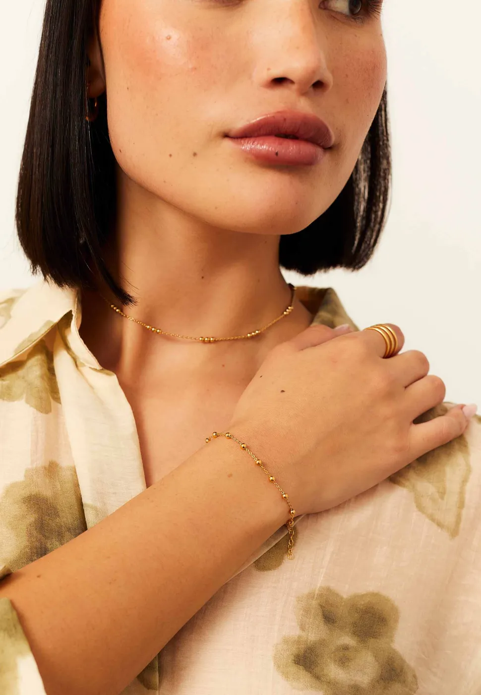 PULSERA ELESH BAÑADA EN ORO