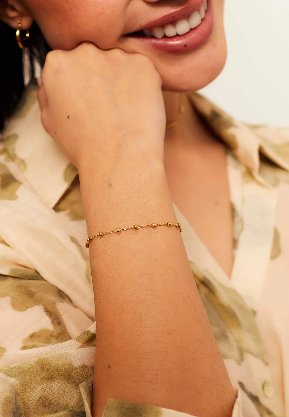 PULSERA ELESH BAÑADA EN ORO