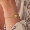 PULSERA MUHAR BAÑADA EN ORO