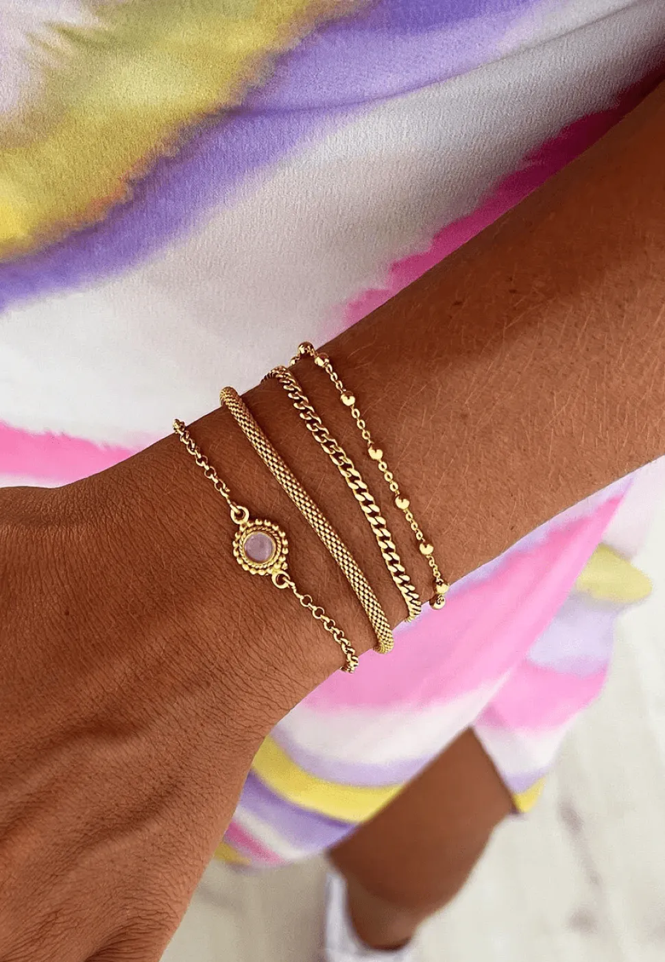 PULSERA NAYA BAÑADA EN ORO
