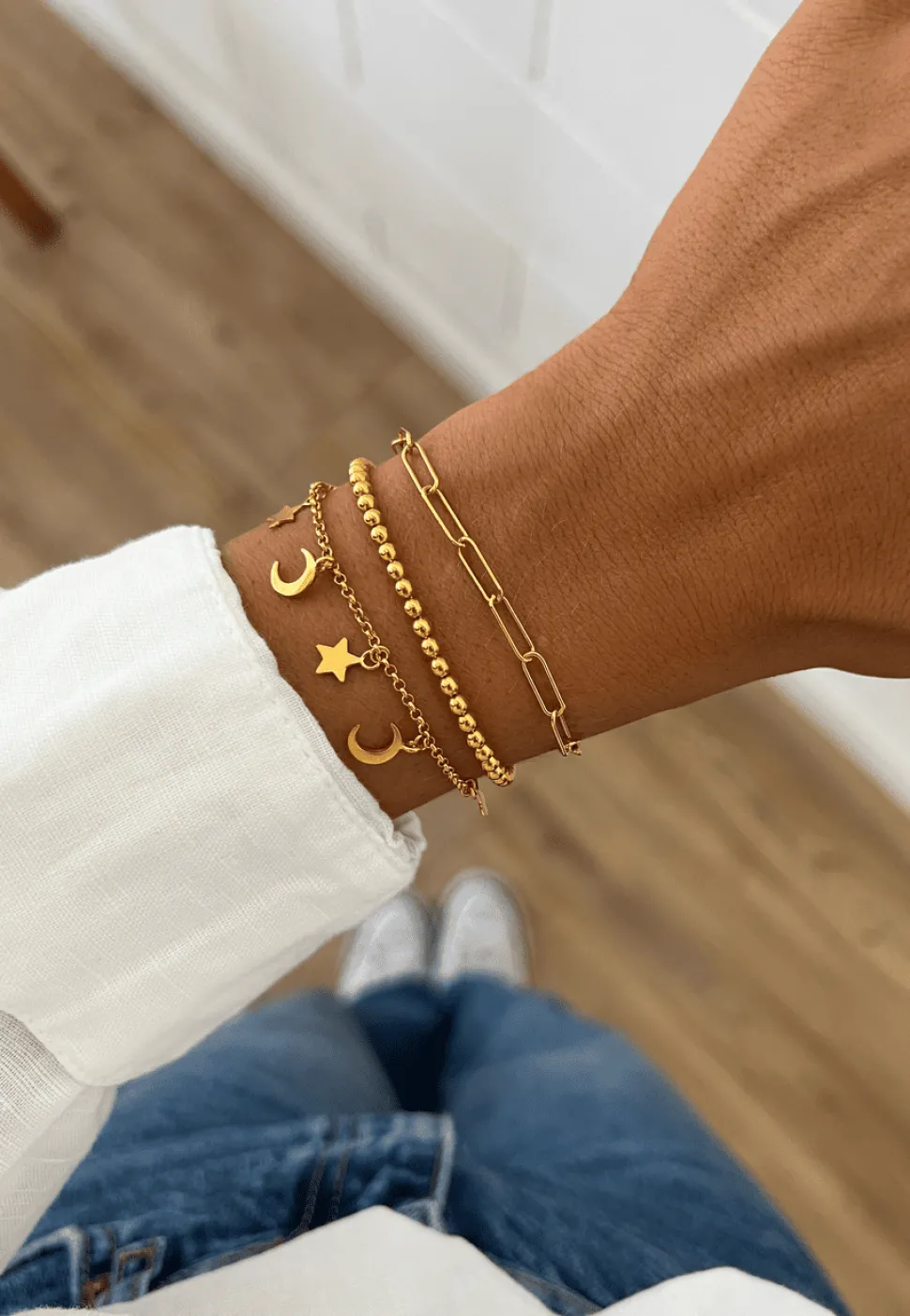 PULSERA PRASANNA BAÑADA EN ORO