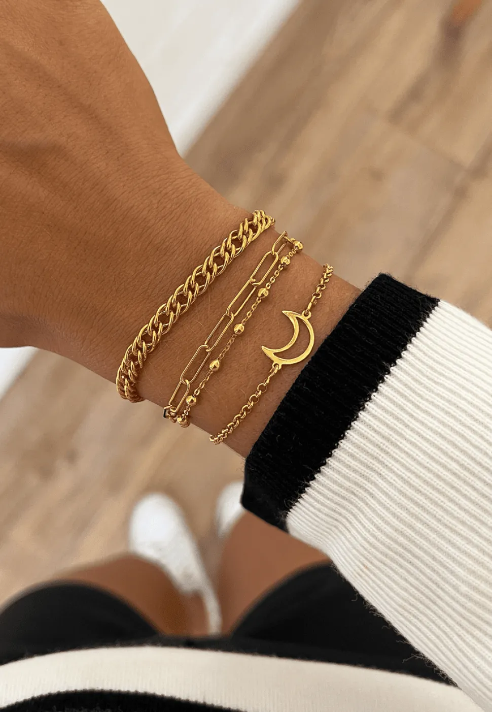 PULSERA PRASANNA BAÑADA EN ORO