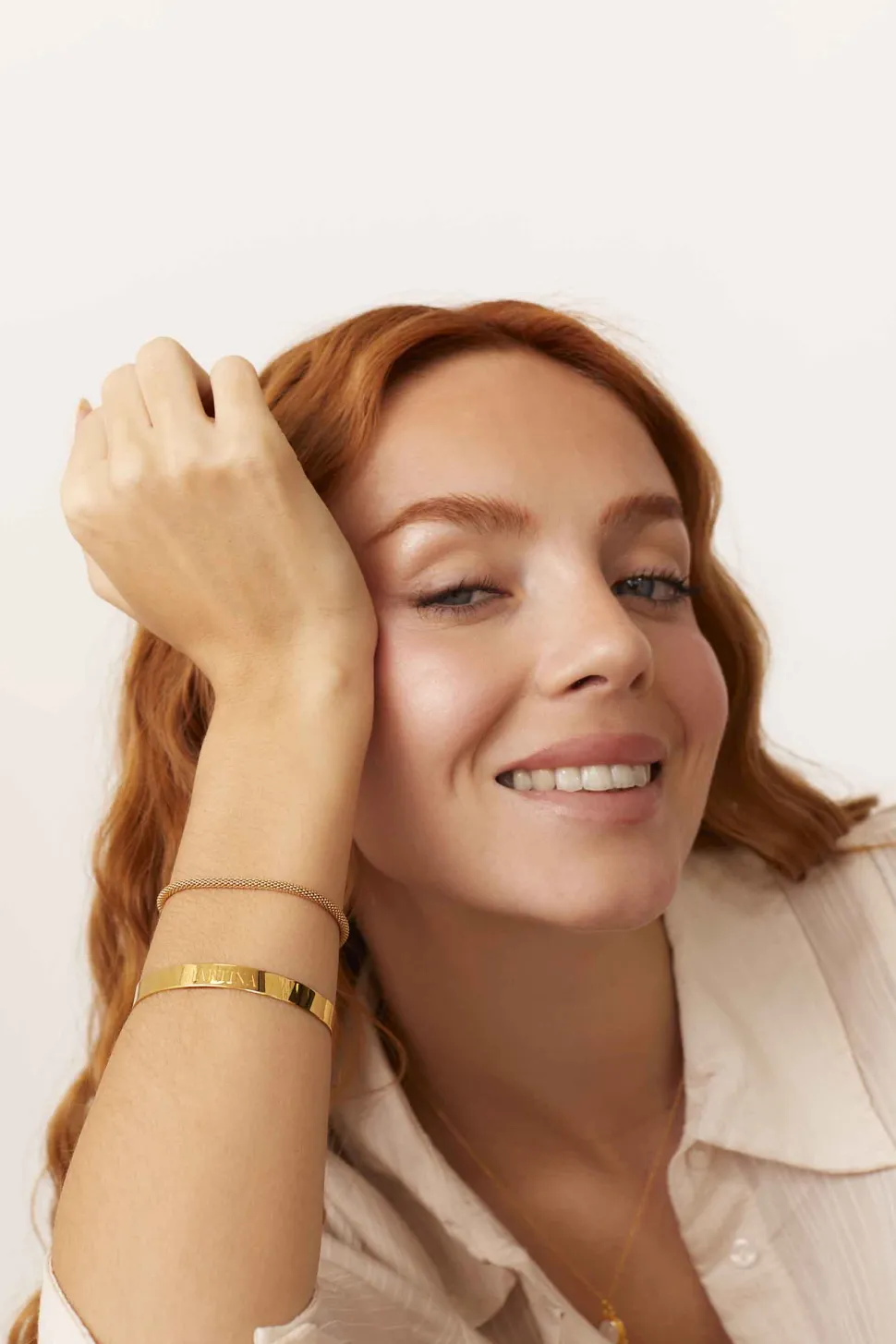 PULSERA SAANP BAÑADA EN ORO