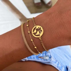 PULSERA SAANP BAÑADA EN ORO