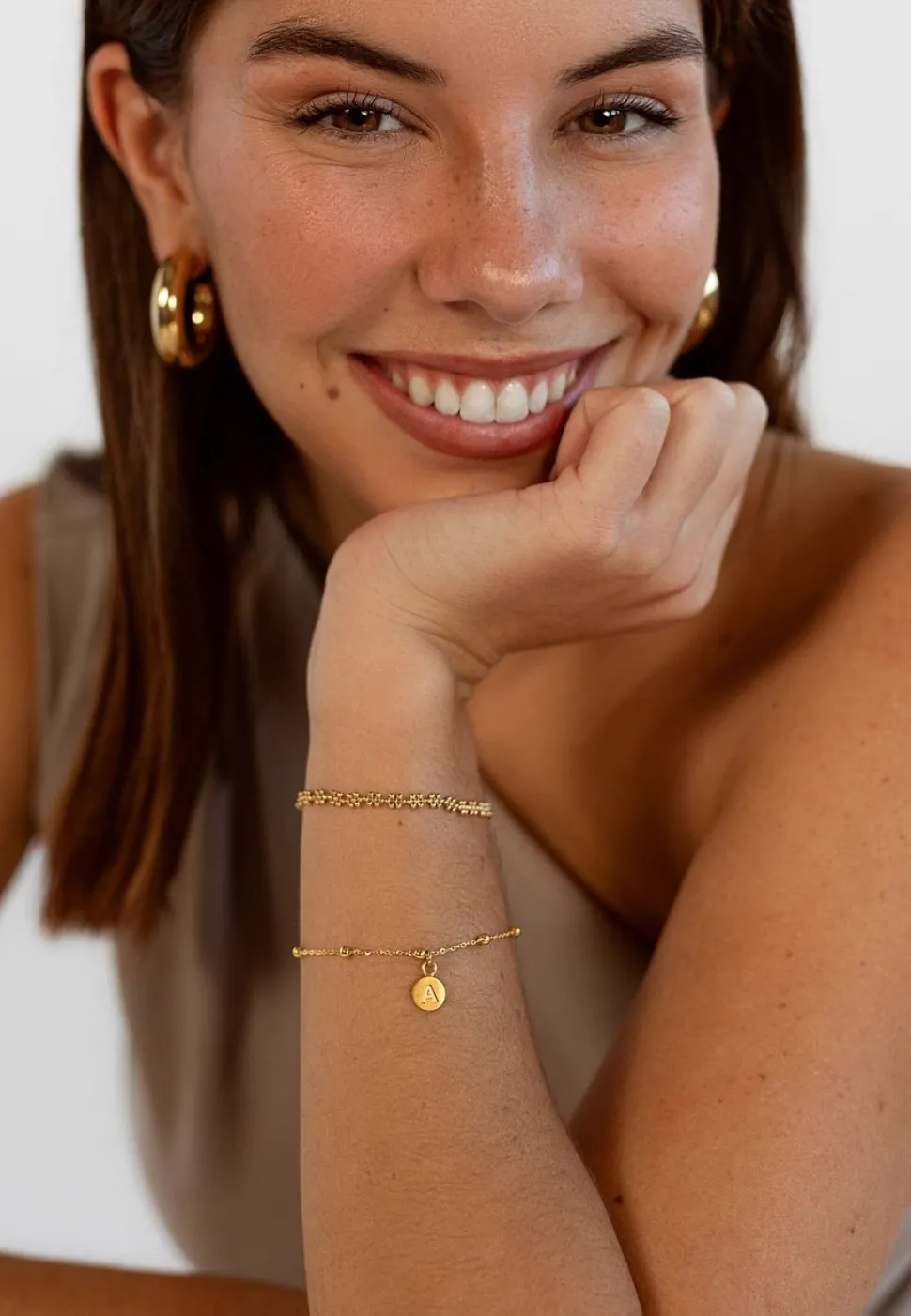 PULSERA TIGAT BAÑADA EN ORO