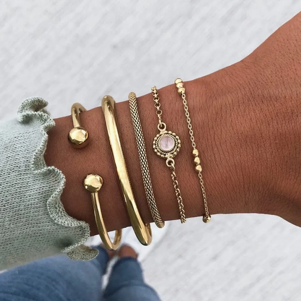 PULSERA TIKA BAÑADA EN ORO